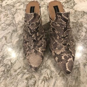 Snake Print Mules by Steve Madden